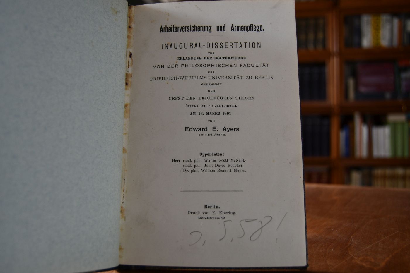 Arbeiterversicherung und Armenpflege.