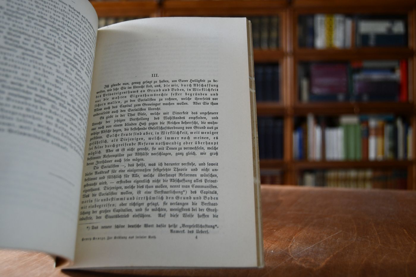 Zur Erlösung aus socialer Noth. (The condition of labour). Offener Brief an Seine Heiligkeit Papst Leo XIII. Nebst dem Rundschreiben des Papstes über die Arbeiterfrage. Deutsch von Bernhard Eulenstein.