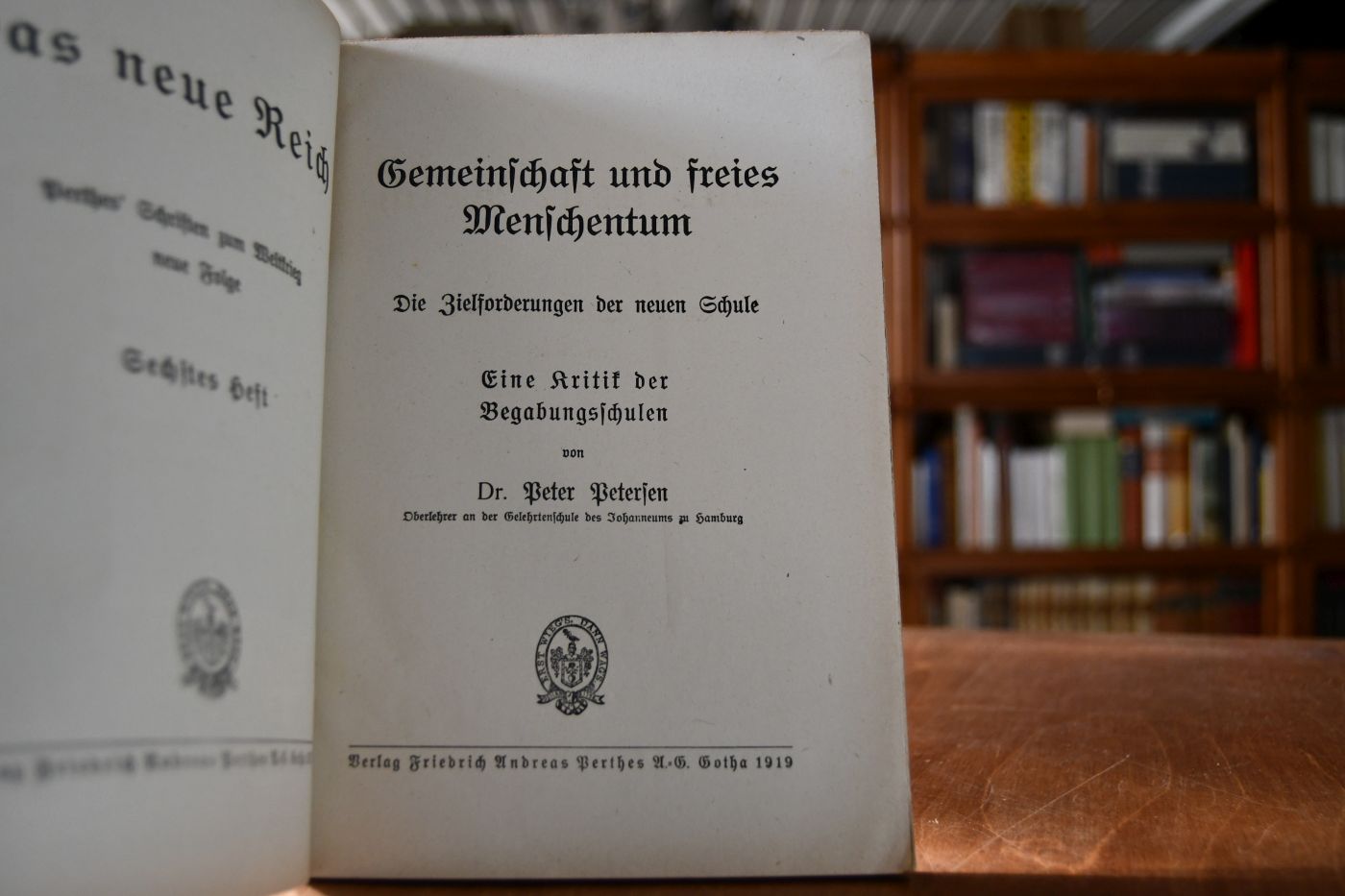 Gemeinschaft und freies Menschentum. Die Zielforderungen der neuen Schule.
