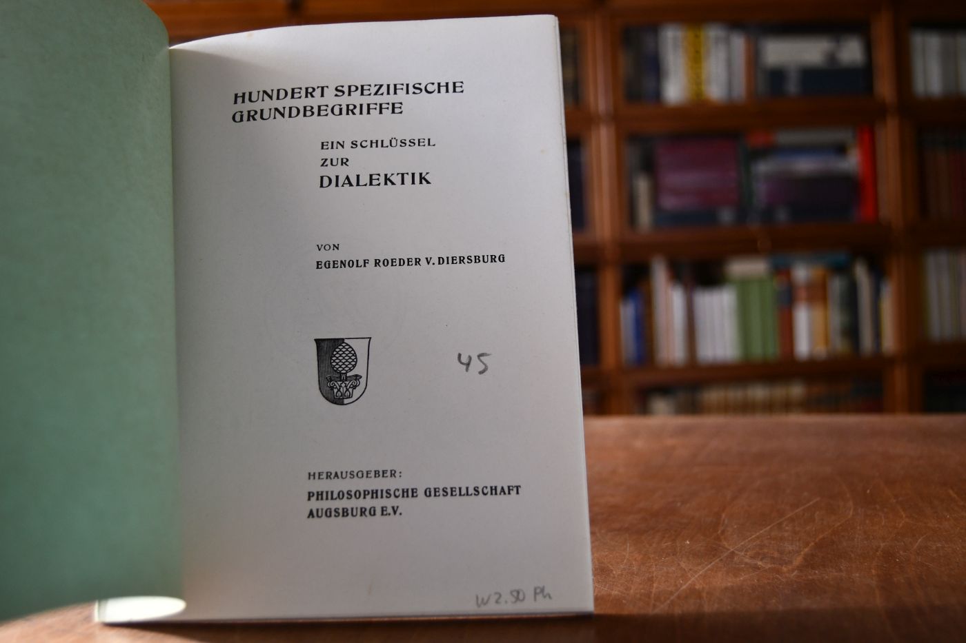 Hundert spezifische Grundbegriffe. Ein Schlüssel zur Dialektik.