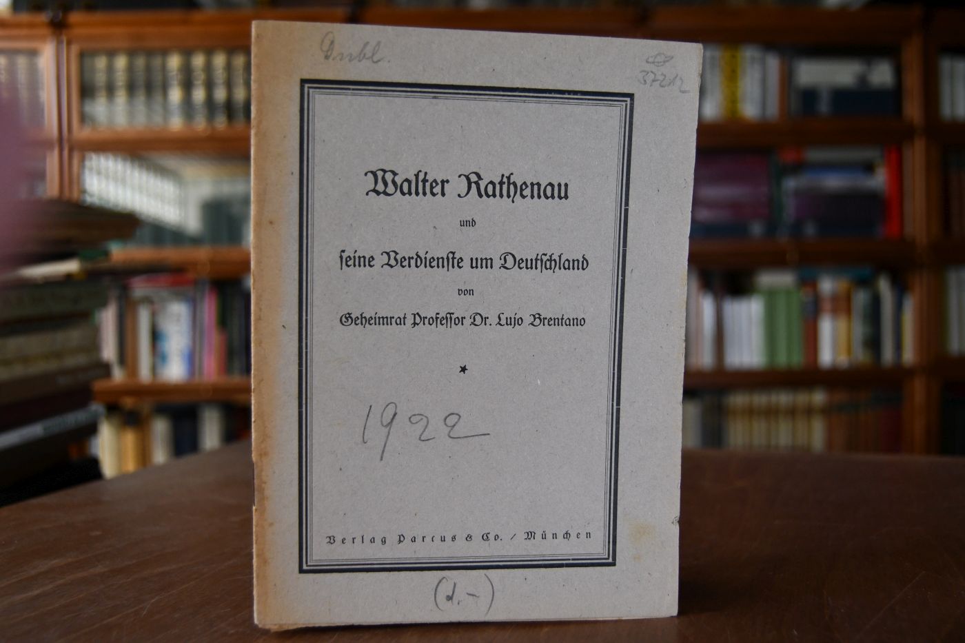 Walter Rathenau und seine Verdienste um Deutschland.