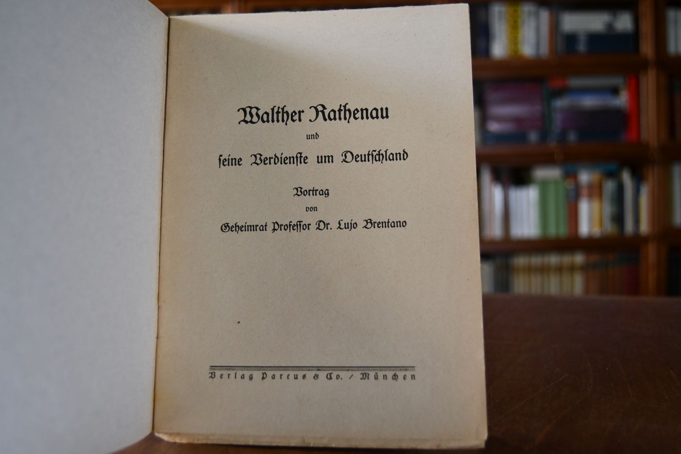 Walter Rathenau und seine Verdienste um Deutschland.