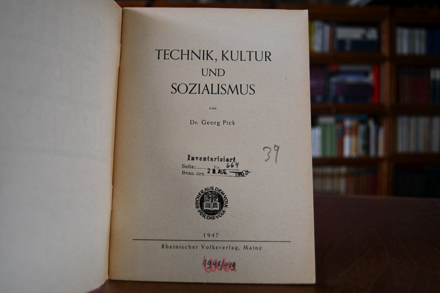 Technik, Kultur und Sozialismus.