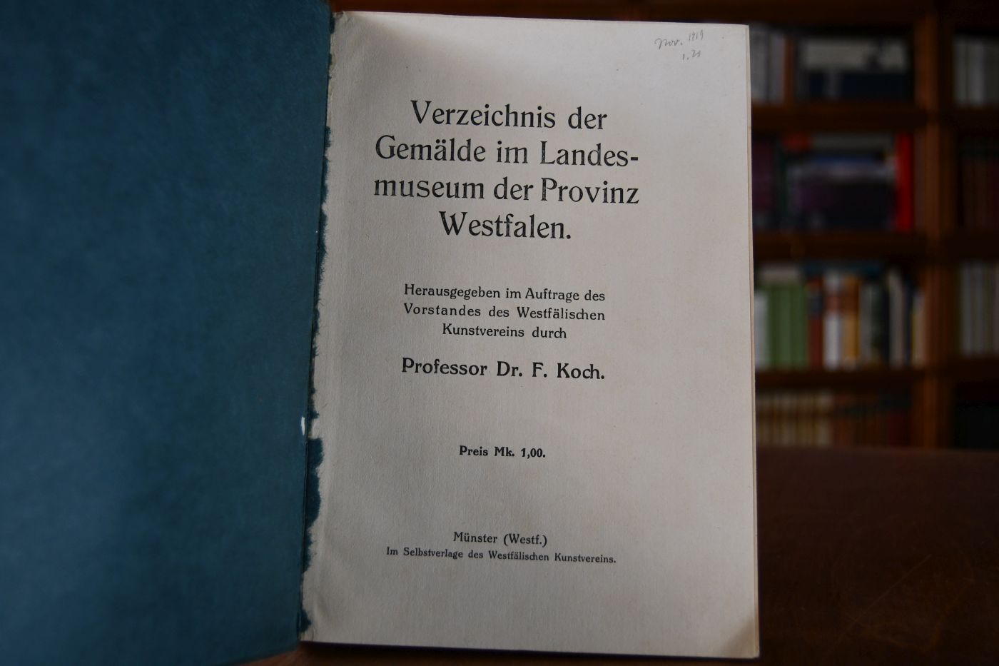 Verzeichnis der Gemälde im Landesmuseum der Provinz Westfalen.