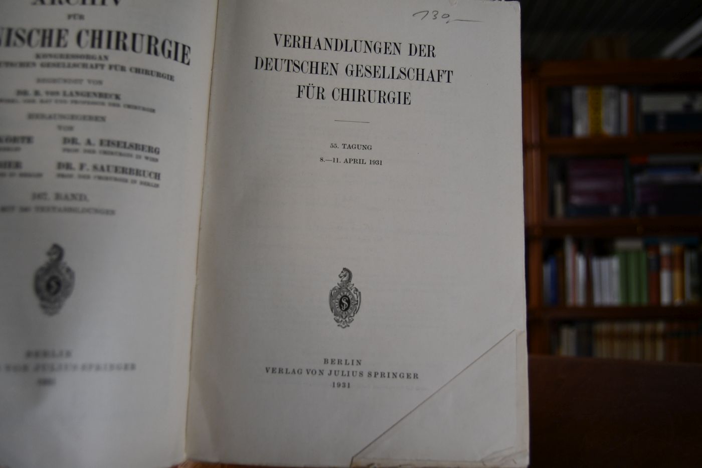 Archiv für klinische Chirurgie. Kongressorgan der Deutschen Gesellschaft für Chirurgie.