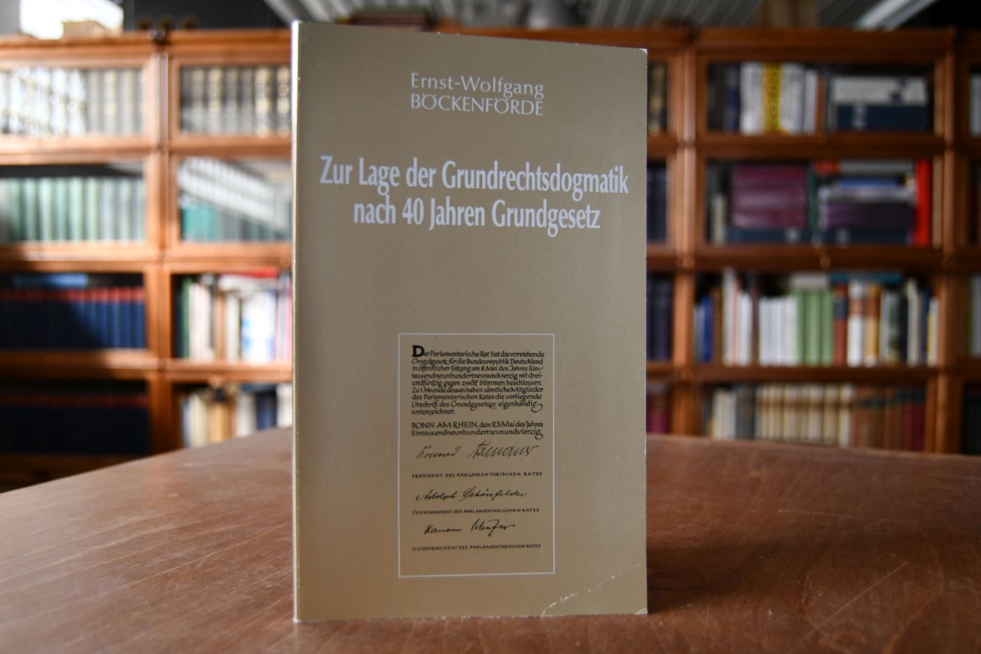 Zur Lage der Grundrechtsdogmatik nach 40 Jahren Grundgesetz.
