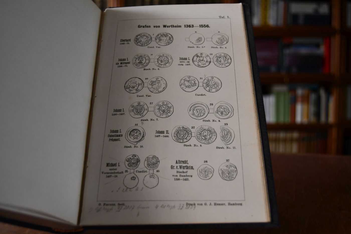 Zur Münzgeschichte der Grafen von Wertheim und des Gesammthauses Loewenstein-Wertheim von der Verleihung des Münzrechtes (1363) bis zum Erlöschen desselben (1806) nebst geschichtlichen Excursen und einem Verzeichniss der sämmtlichen, diesen Geschlechtern und ihren Besitzungen angehörenden Münzen und Medaillen.