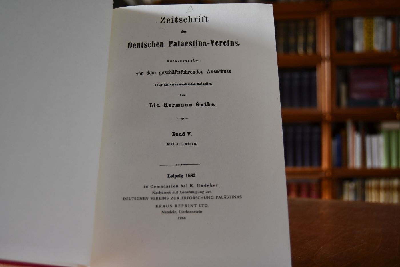 Zeitschrift des Deutschen Palaestina-Vereins Band V+VI. 1882,1883.