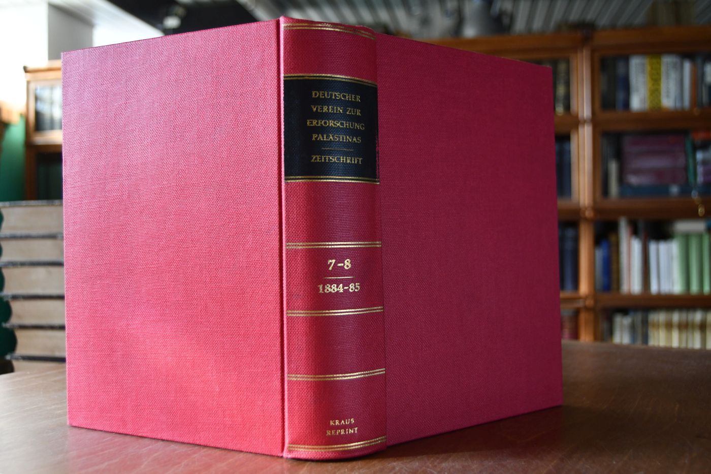 Zeitschrift des Deutschen Palaestina-Vereins Band VII+VIII. 1884,1885.