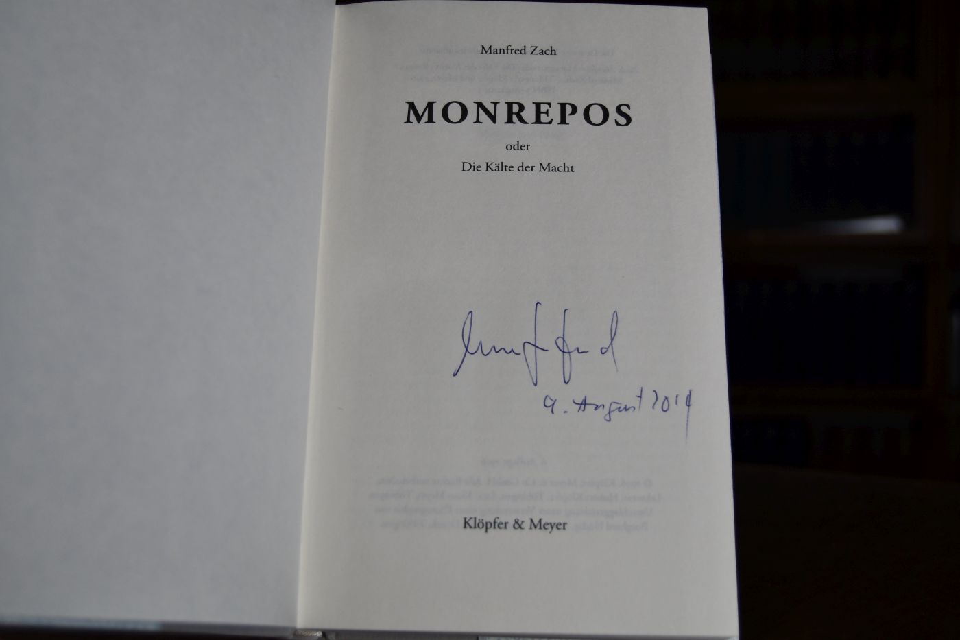 Monrepos oder die Kälte der Macht.