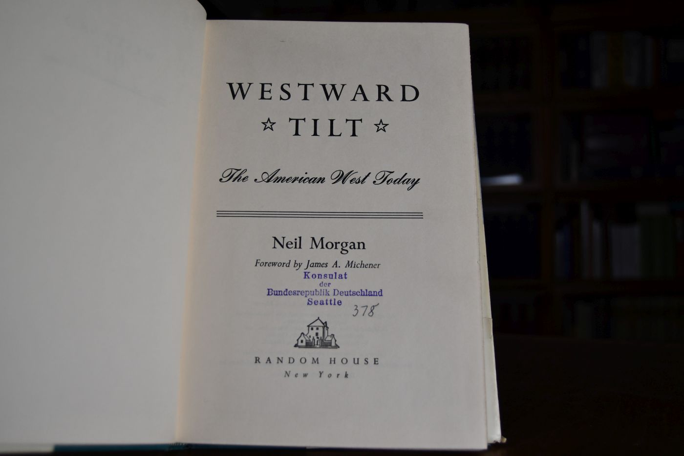 Westward tilt. The American West today.
