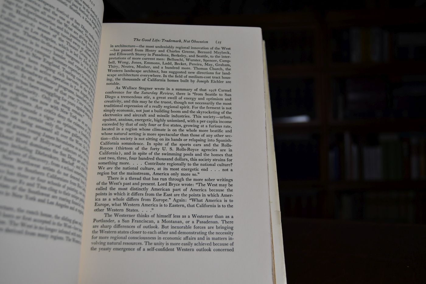 Westward tilt. The American West today.