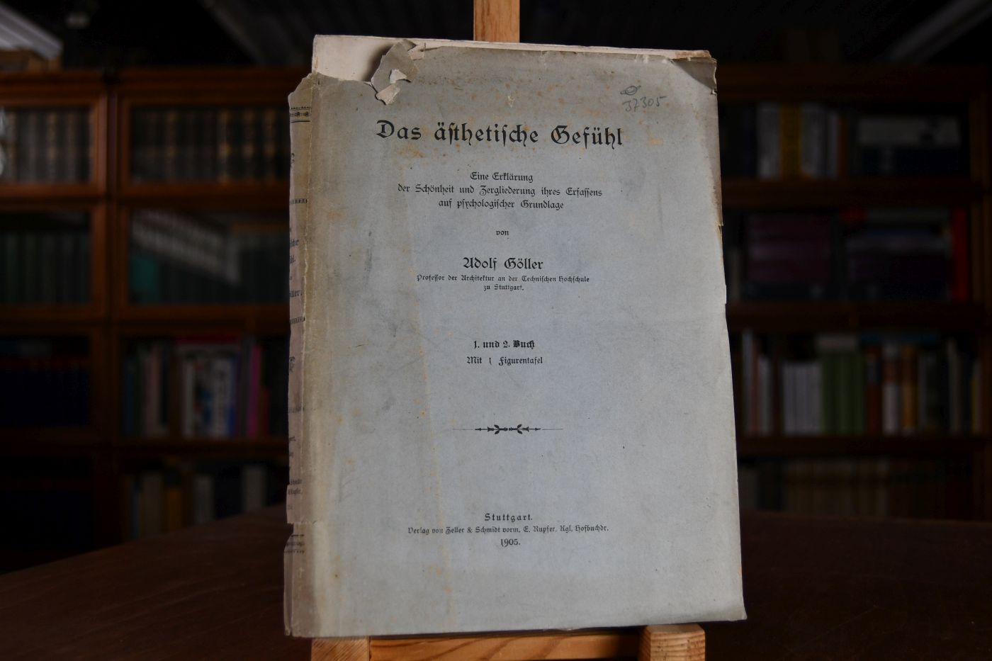 Das ästhetische Gefühl. Eine Erklärung der Schönheit und Zergliederung ihres Erfassens auf psychologischer Grundlage. 1. und 2. Buch.