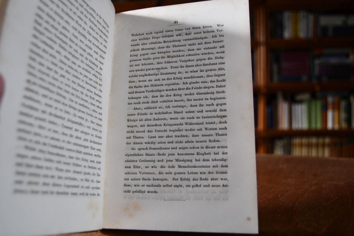 Demosthenes der Staatsmann und Redner.