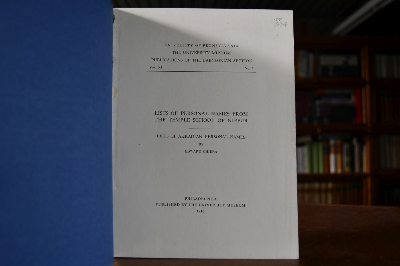 Lists of Personal Names from the Temple School of Nippur. Lists of Akkadian Personal Names.