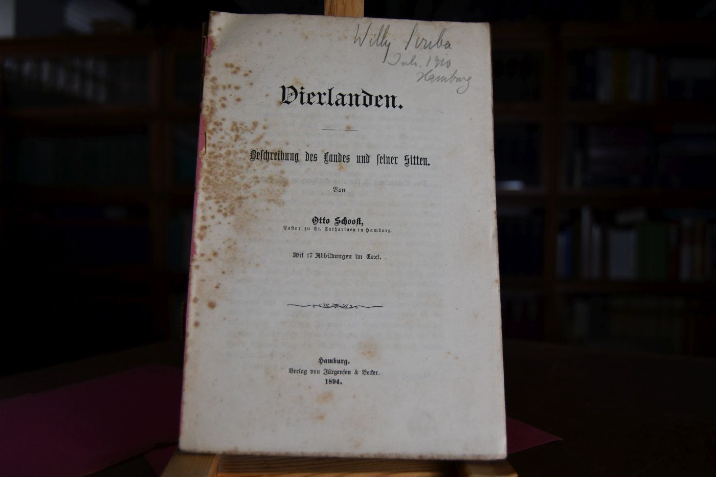 Vierlanden. Beschreibung des Landes und seiner Sitten.