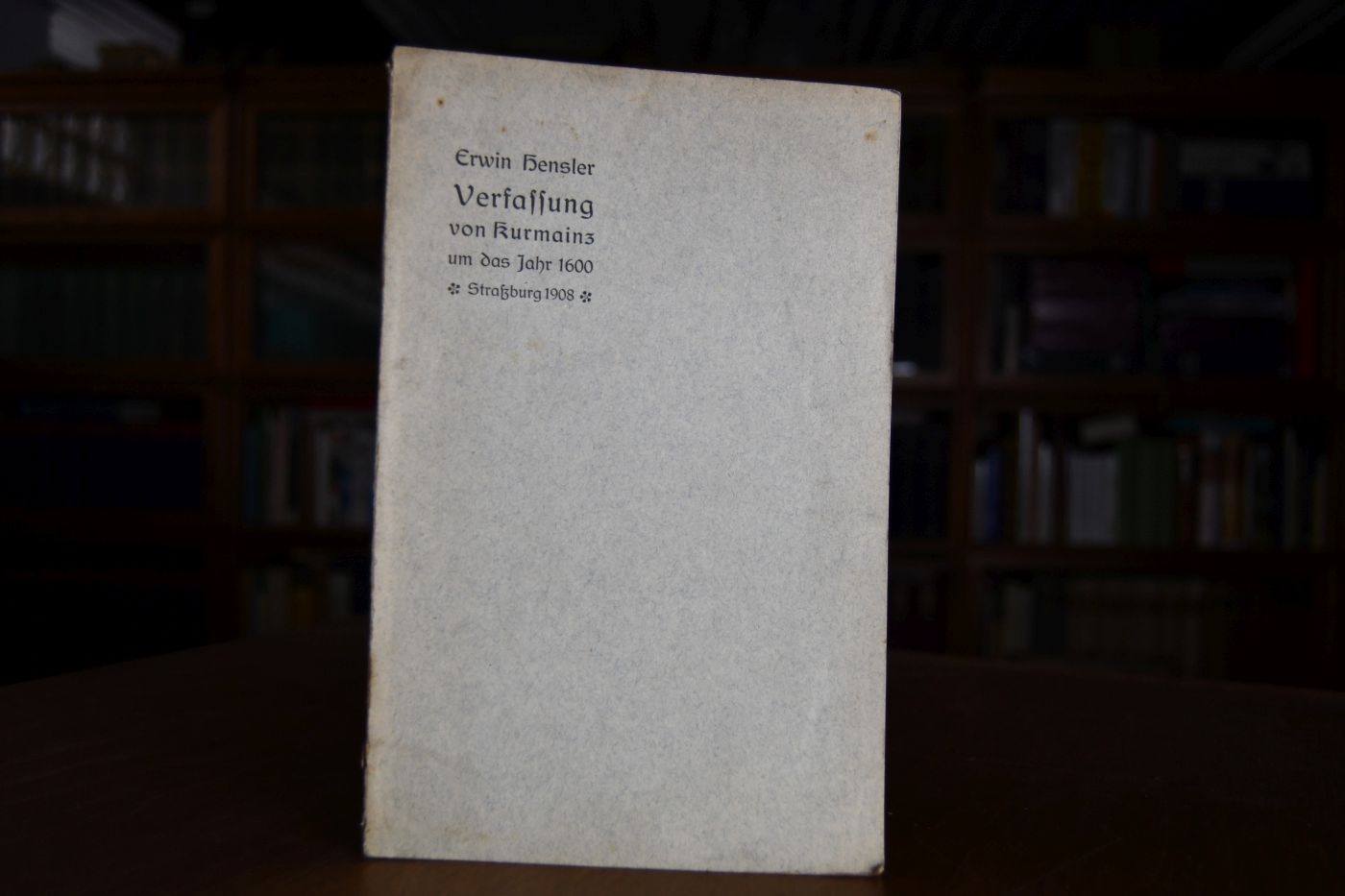 Verfassung von Kurmainz um das Jahr 1600. Ein Beitrag zur Verfassungsgeschichte der geistlichen Fürstentümer.