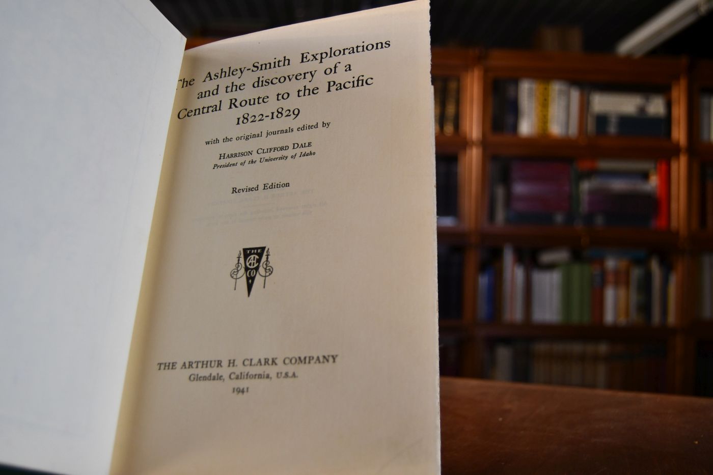 The Ashley-Smith Explorations and the Discovery of a Central Route to the Pacific, 1822-1829 with the original journals edited.