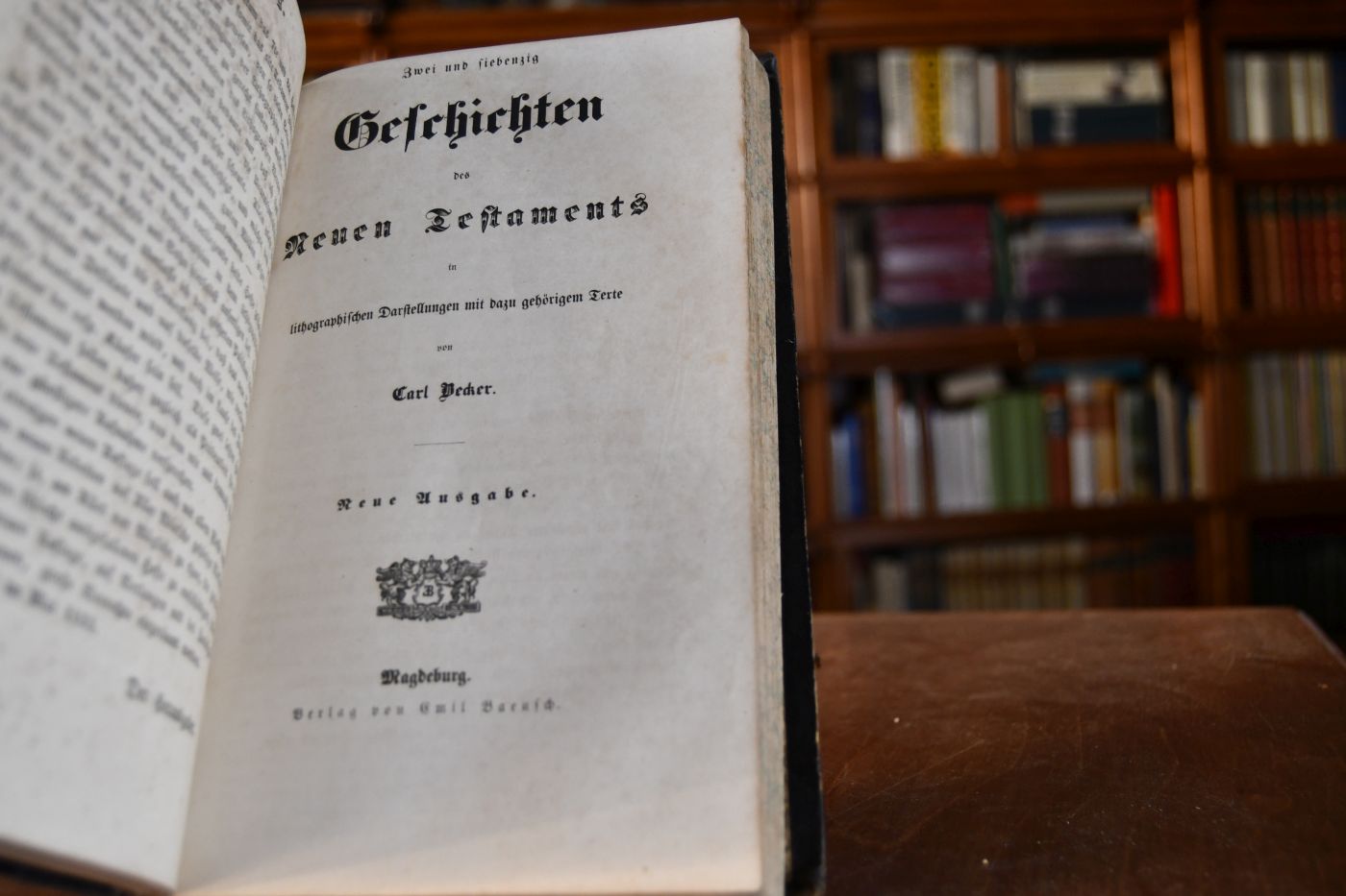 Zwei und siebenzig Geschichten des Alten Testaments in lithographischen Darstellungen mit dazu gehörigem Text. Beigebunden Zwei und siebenzig Geschichten des Neuen Testaments in lithographischen Darstellungen mit dazu gehörigem Text.