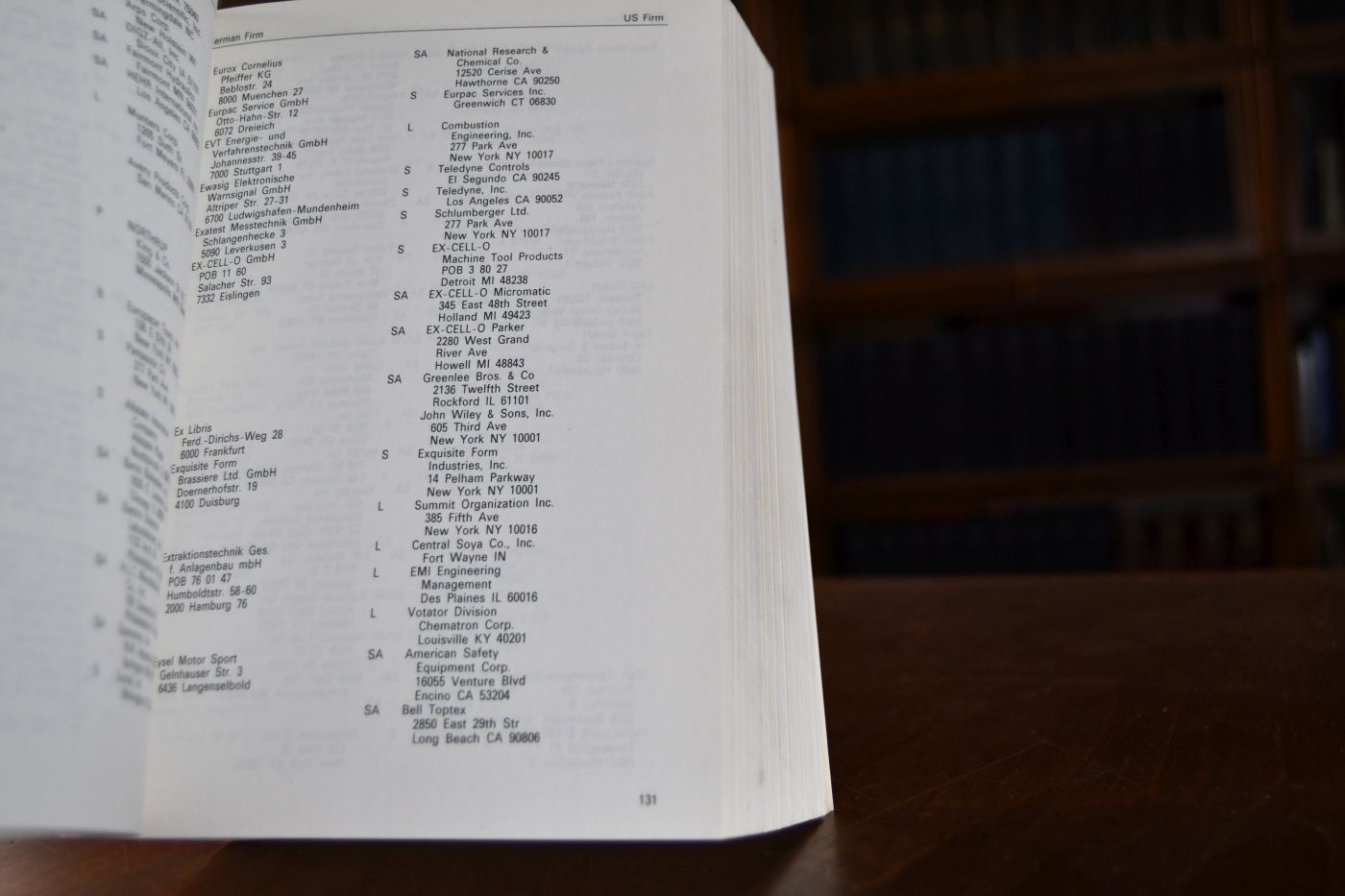 Directory of American Business in Germany. HAndbuch der Amerikanischen Wirtschaftsverbindungen in Deutschland.