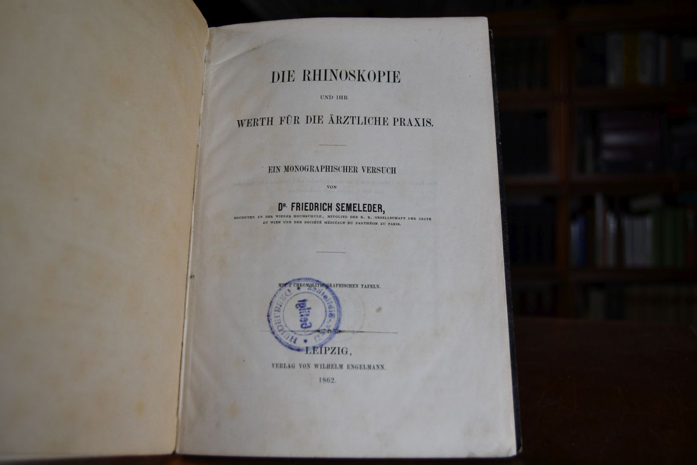 Die Rhinoskopie und ihr Werth für die ärztliche Praxis. Ein monographischer Versuch.