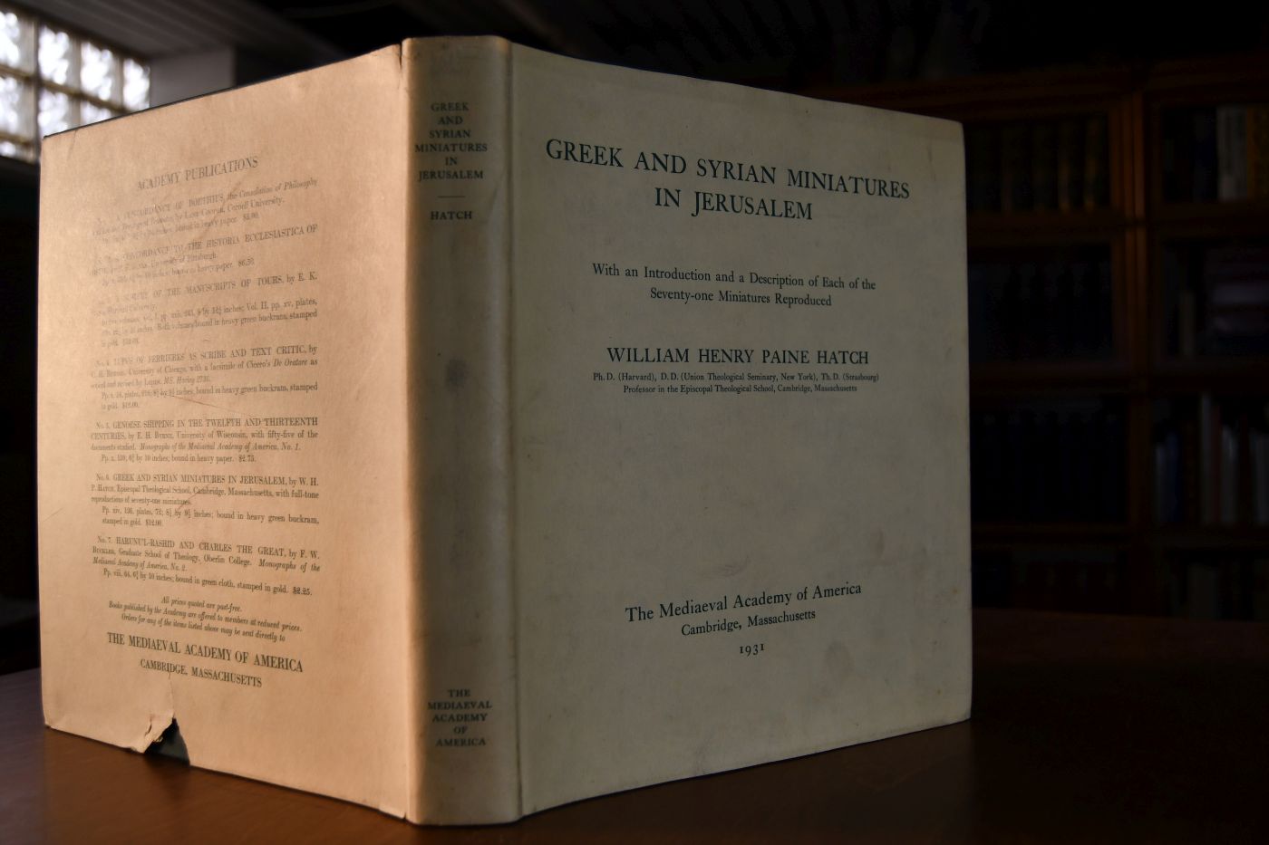 Greek and Syrian Miniatures in Jerusalem with an Introduction and a Description of Each of the Seventy-one Miniatures Reproduced.