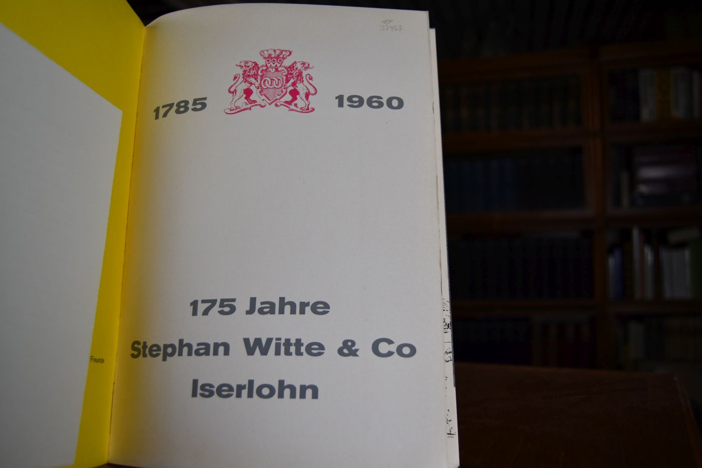175 Jahre Stephan Witte & Co. Iserlohn 1785 - 1960.