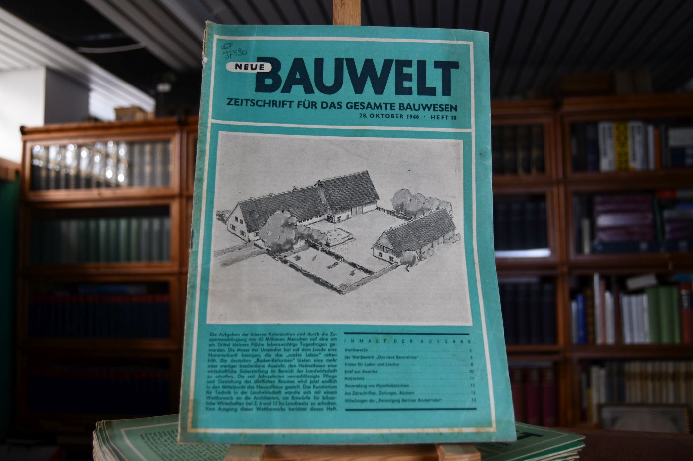 Neue Bauwelt. Zeitschrift für das gesamte Bauwesen. Heft 18 Oktober 1946 - Heft 52 Dezember 1947 (ohne Heft 13 und 51 1947, insgesamt 60 Hefte).