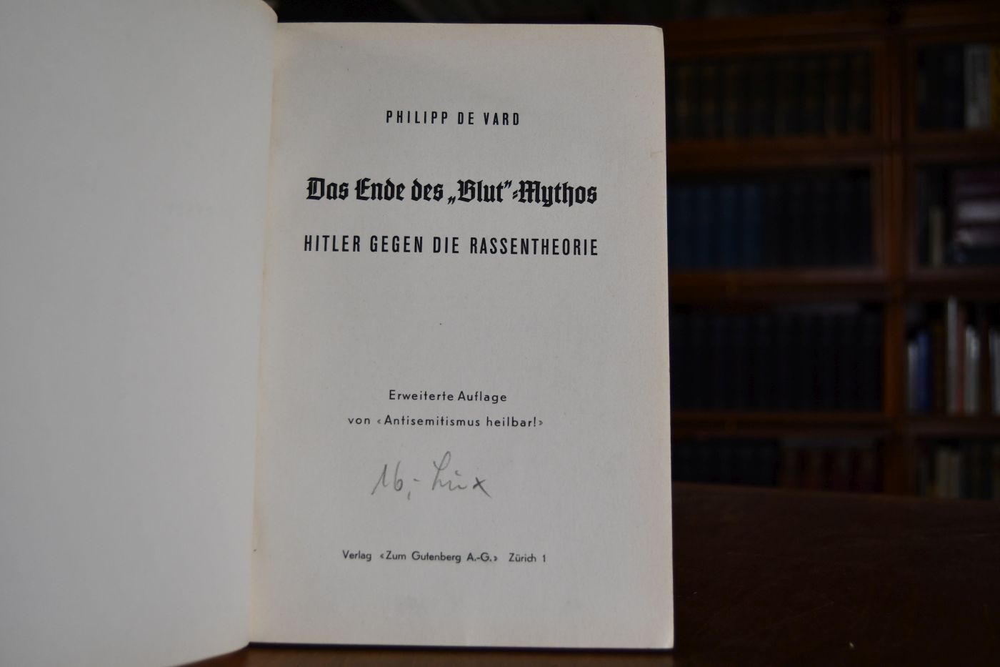 Das Ende des "Blut"-Mythos. Hitler gegen die Rassentheorie!