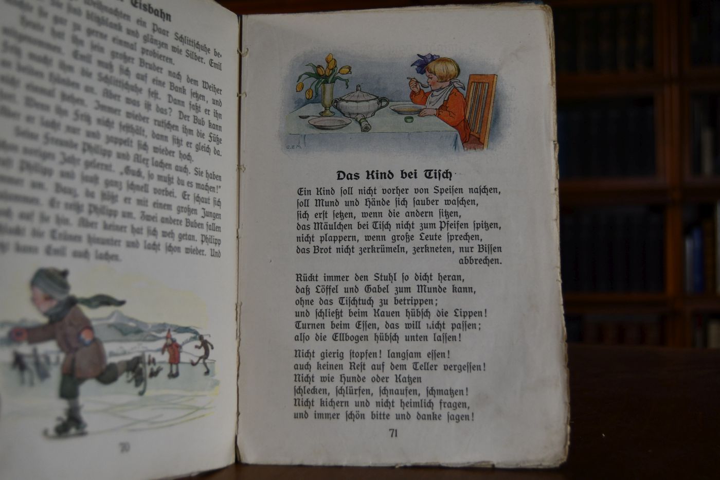 Fröhlicher Anfang. Ein erstes Lesebuch für Stadtkinder von Karl Eckhardt und Adolf Lüllwitz mit vielen farbigen Bildern von Else Wenz-Vietor und Gerda Luise Matthei-Schmidt. Ausgabe C 2.