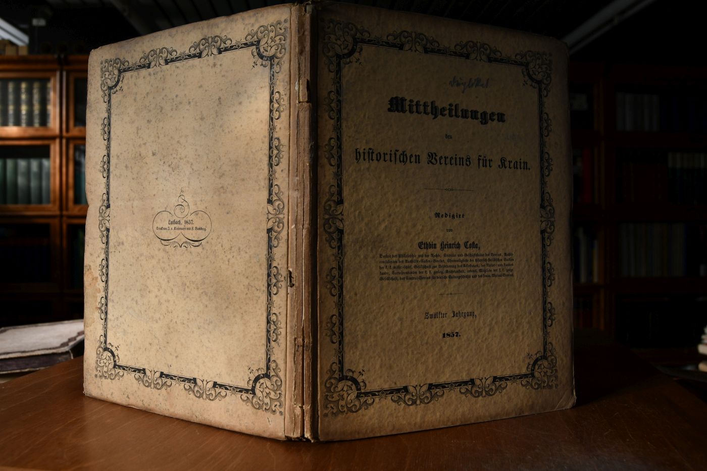 Mittheilungen des historischen Vereins für Krain. Zwölfter Jahrgang, 1857.