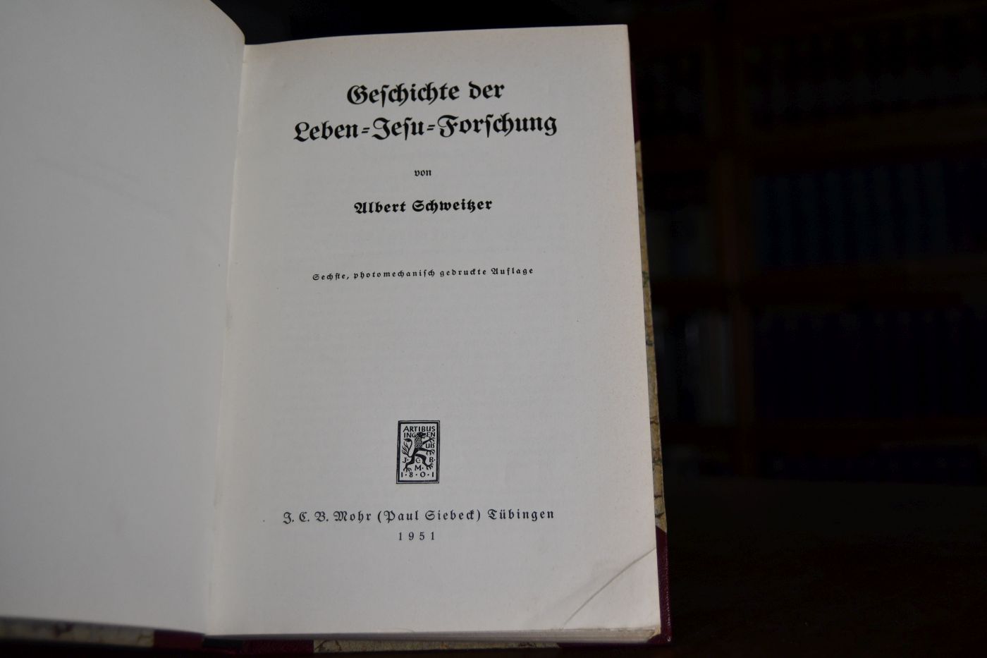 Geschichte der Leben-Jesu-Forschung.