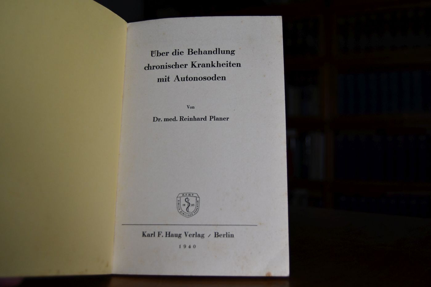 Über die Behandlung chronischer Krankheiten mit Autonosoden.