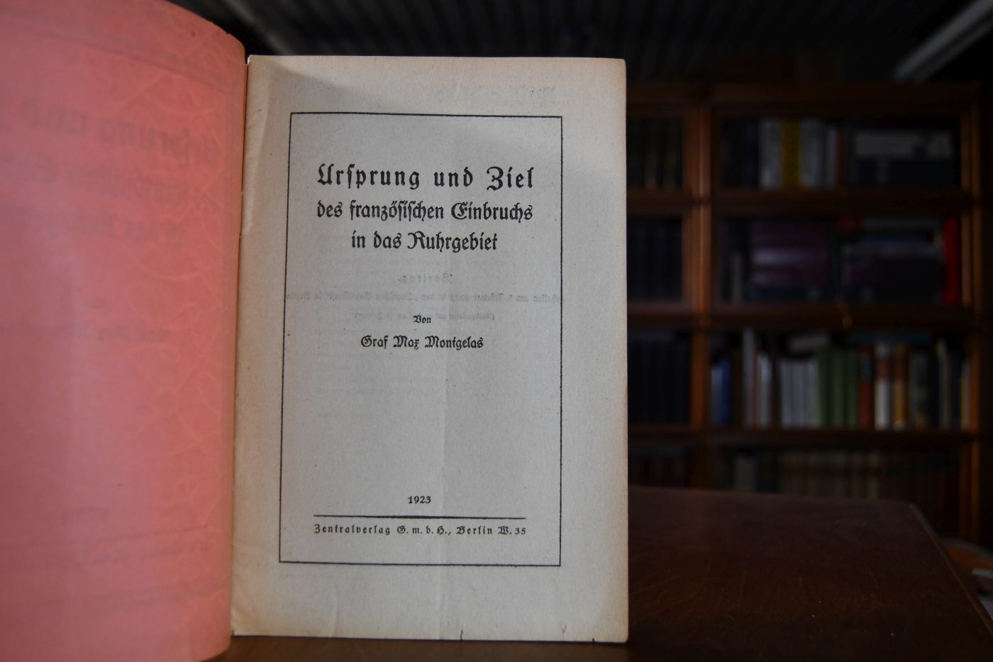 Ursprung und Ziel des französischen Einbruchs in das Ruhrgebiet.