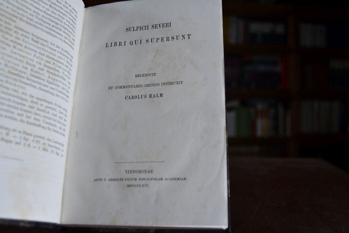 Sulpicii Severi. Libri qui supersunt.