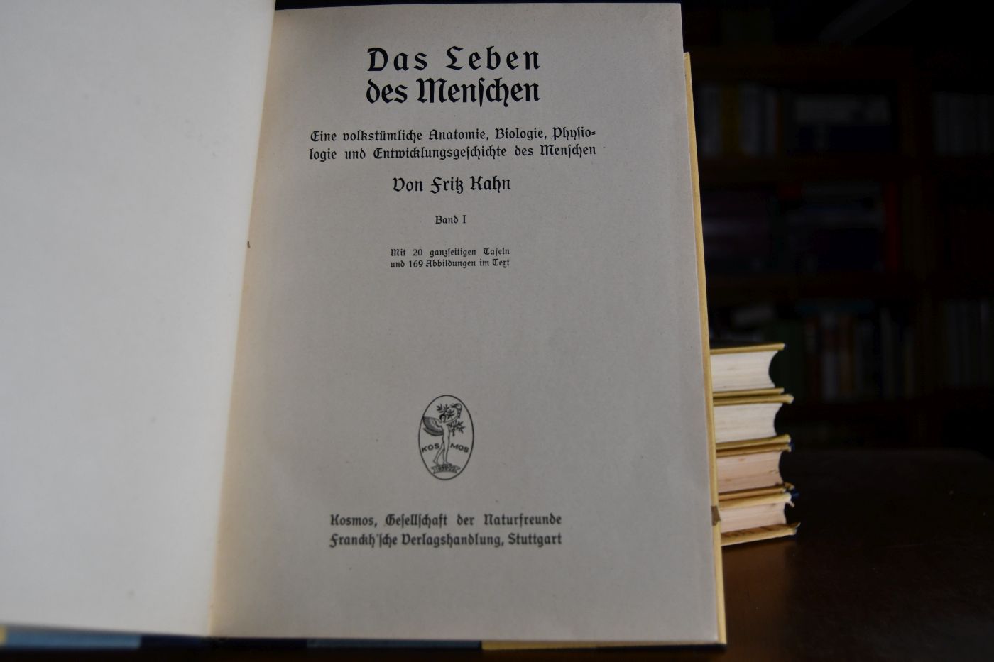 Das Leben des Menschen. Eine volkstümliche Anatomie, Biologie, Physiologie und Entwicklungsgeschichte des Menschen (5 Bände = komplett).