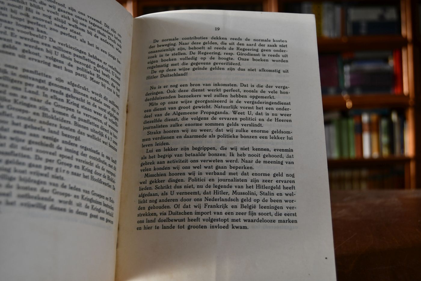 De geheime Geldbronnen der N.S.B. Opzienbare Onthullingen. Een Insider aan het Woord. Zal de Regeering eingrijpen?