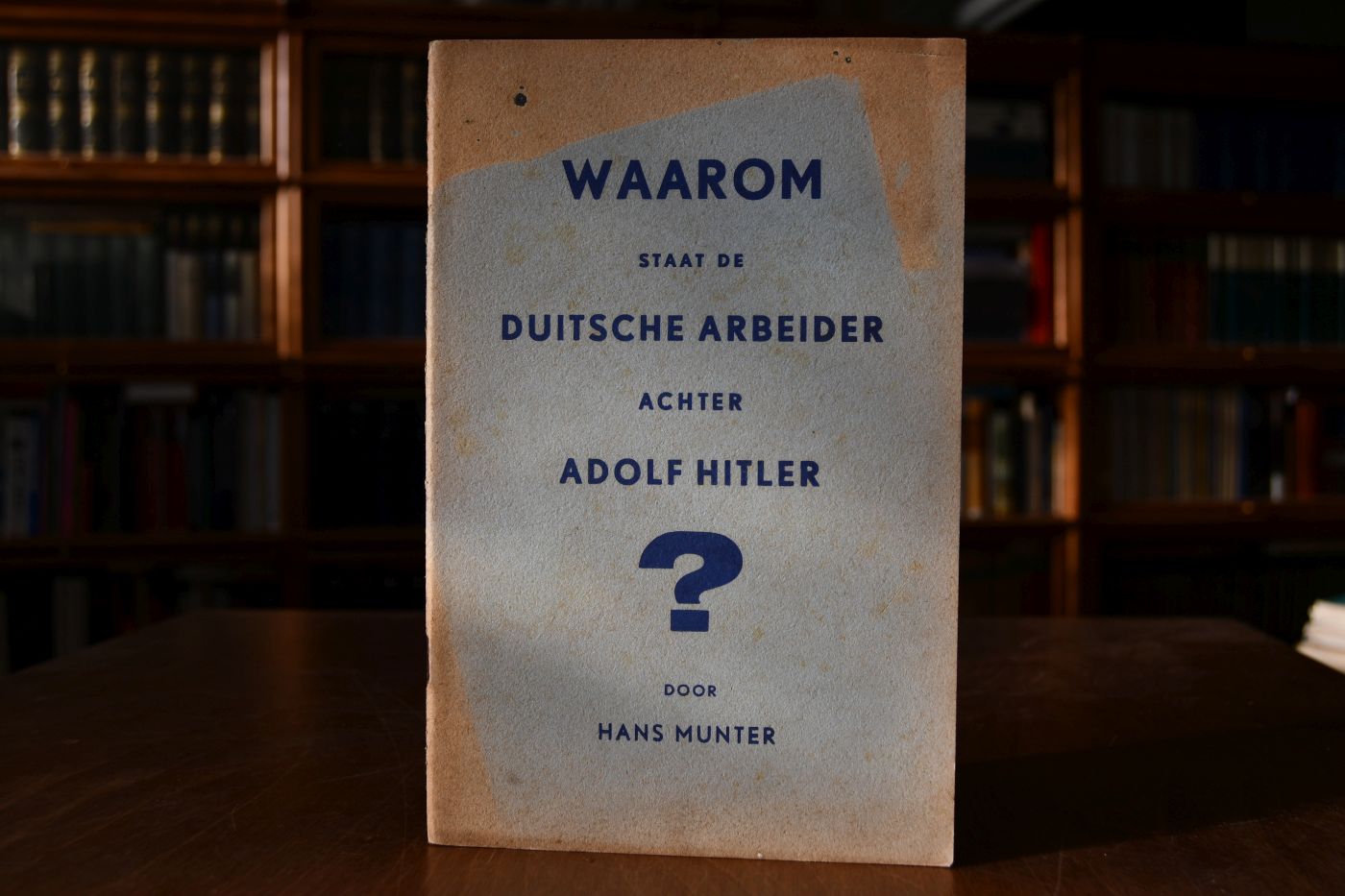 Waarom staat de duitsche Arbeider achter Adolf Hitler?