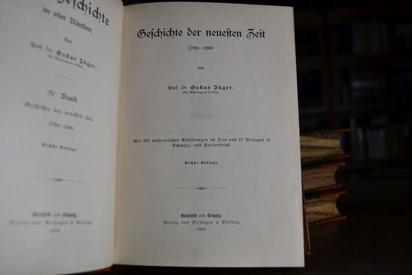 Weltgeschichte in vier Bänden (komplett).