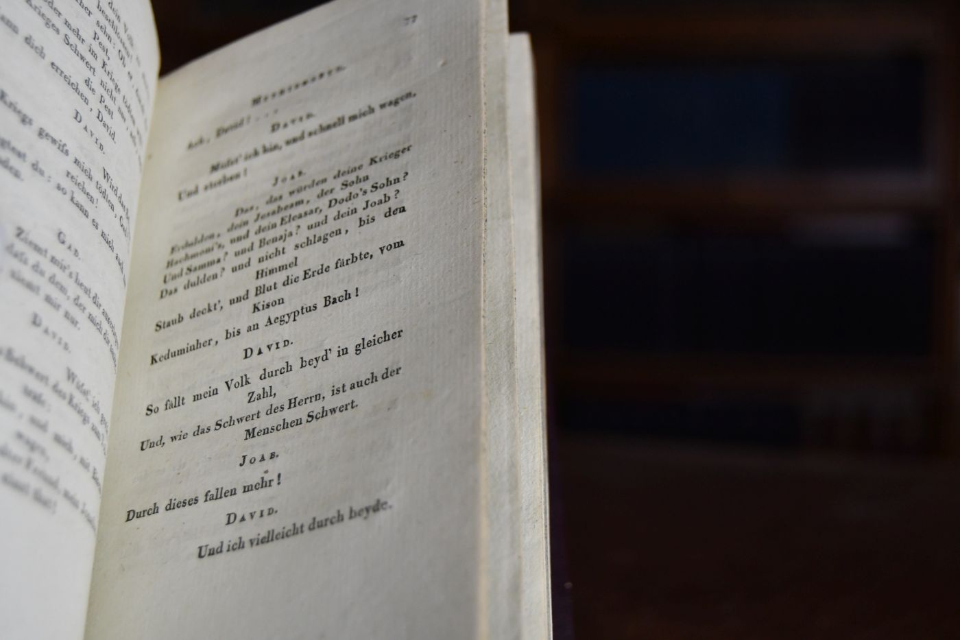 Sammlung der vorzüglichsten Werke deutscher Dichter und Prosaisten. G.F. Klopstocks Theaterstücke David, Salomo, Hermanns Schlacht, Hermann und die Fürsten, Hermanns Tod. 5 Bände in einem Band.