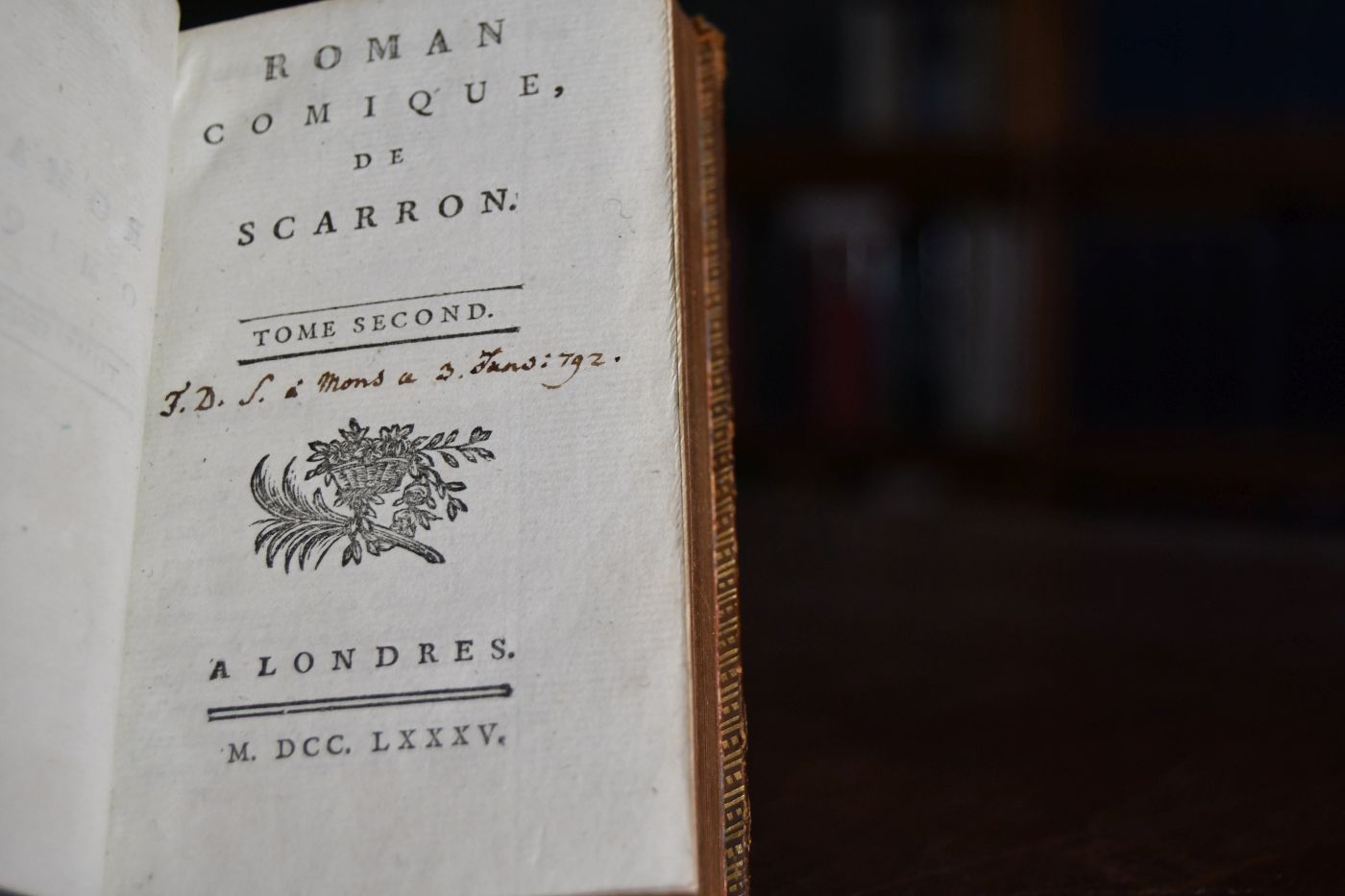 Roman comique. Tome second (von 3) apart.