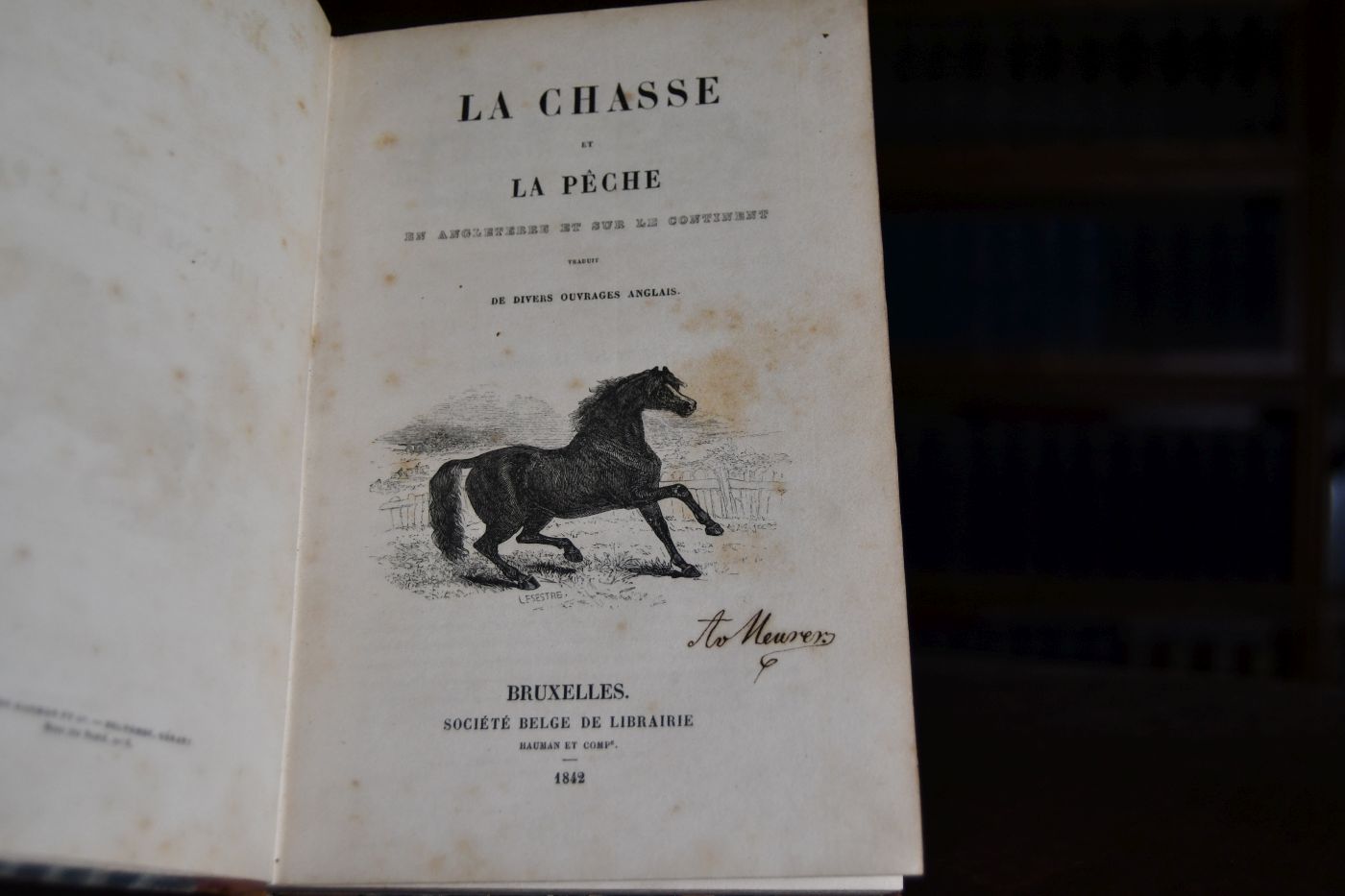La chasse et la peche en angleterre et sur le continent traduit de divers ouvrages anglais.