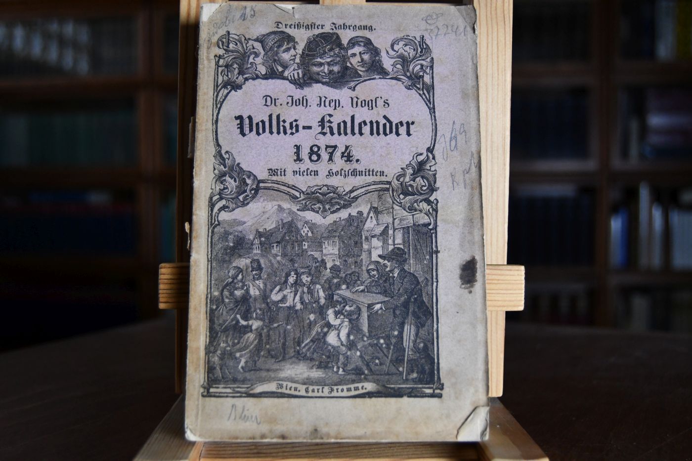 Dr. Joh. Nep. Vogl`s Volks-Kalender 1874. Dreißigster Jahrgang.