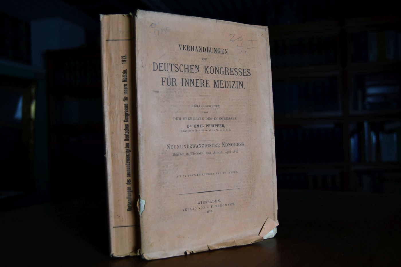 Verhandlungen des Deutschen Kongresses für Innere Medizin. Neunundzwanzigster Kongreß. Gehalten zu Wiesbaden, vom 16.-19. April 1912.