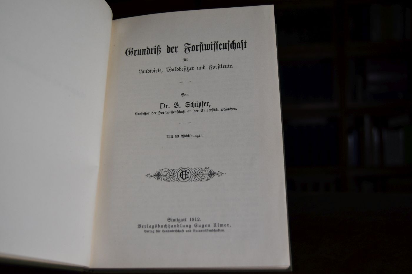 Grundriß der Forstwissenschaft für Landwirte, Waldbesitzer und Forstleute.