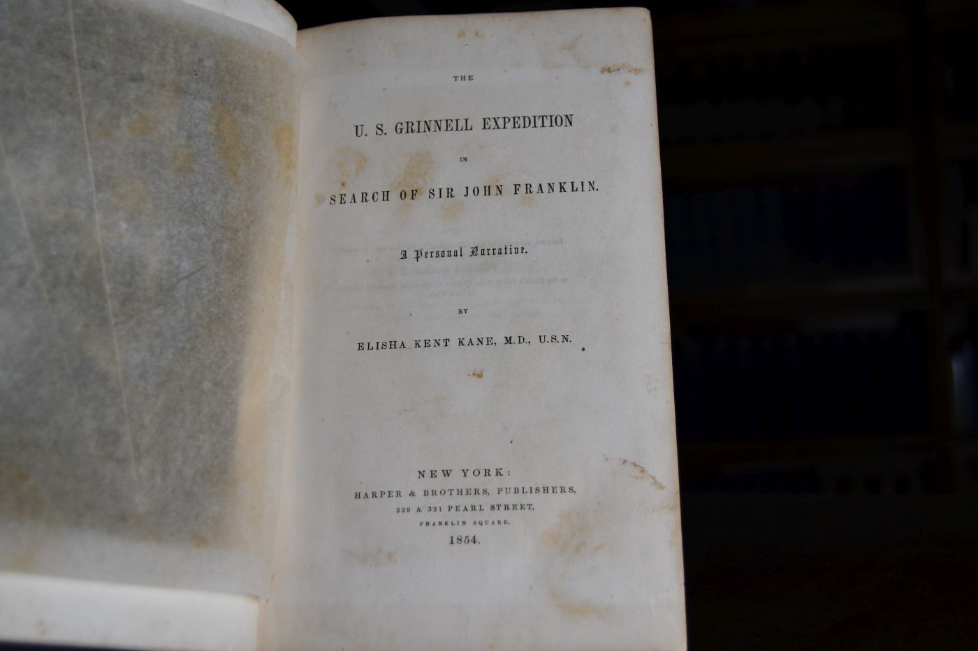 The U.S. Grinnell Expedition in Search of Sir John Franklin. A Personal Narrative.
