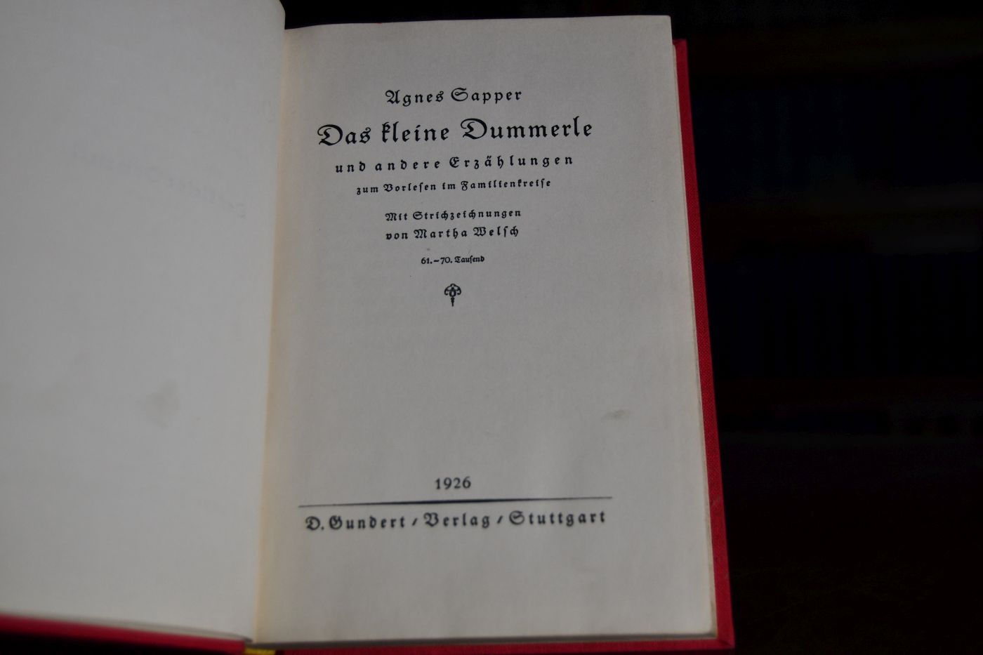 Das kleine Dummerle und andere Erzählungen zum Vorlesen im Familienkreise.