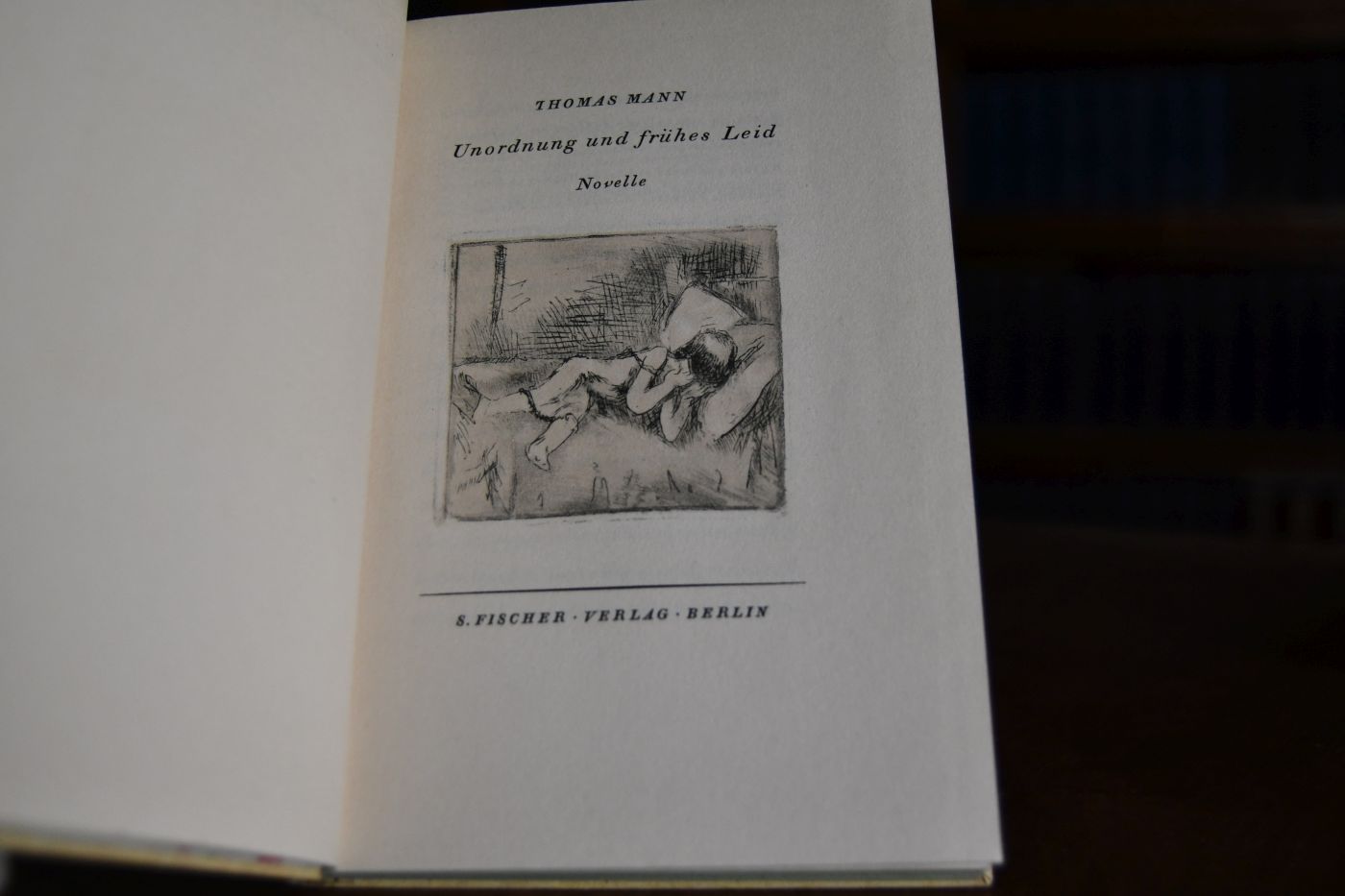 Unordnung und frühes Leid. Novelle.
