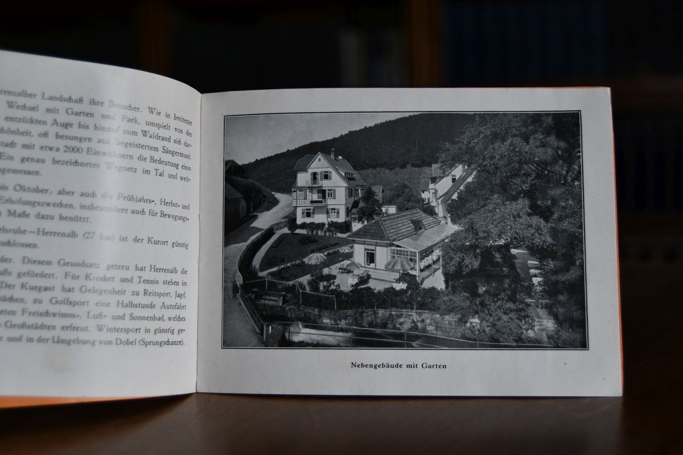 Werbeprospekt Pension Villa Zibold. Besitzer P. Zibold. Bad Herrenalb.