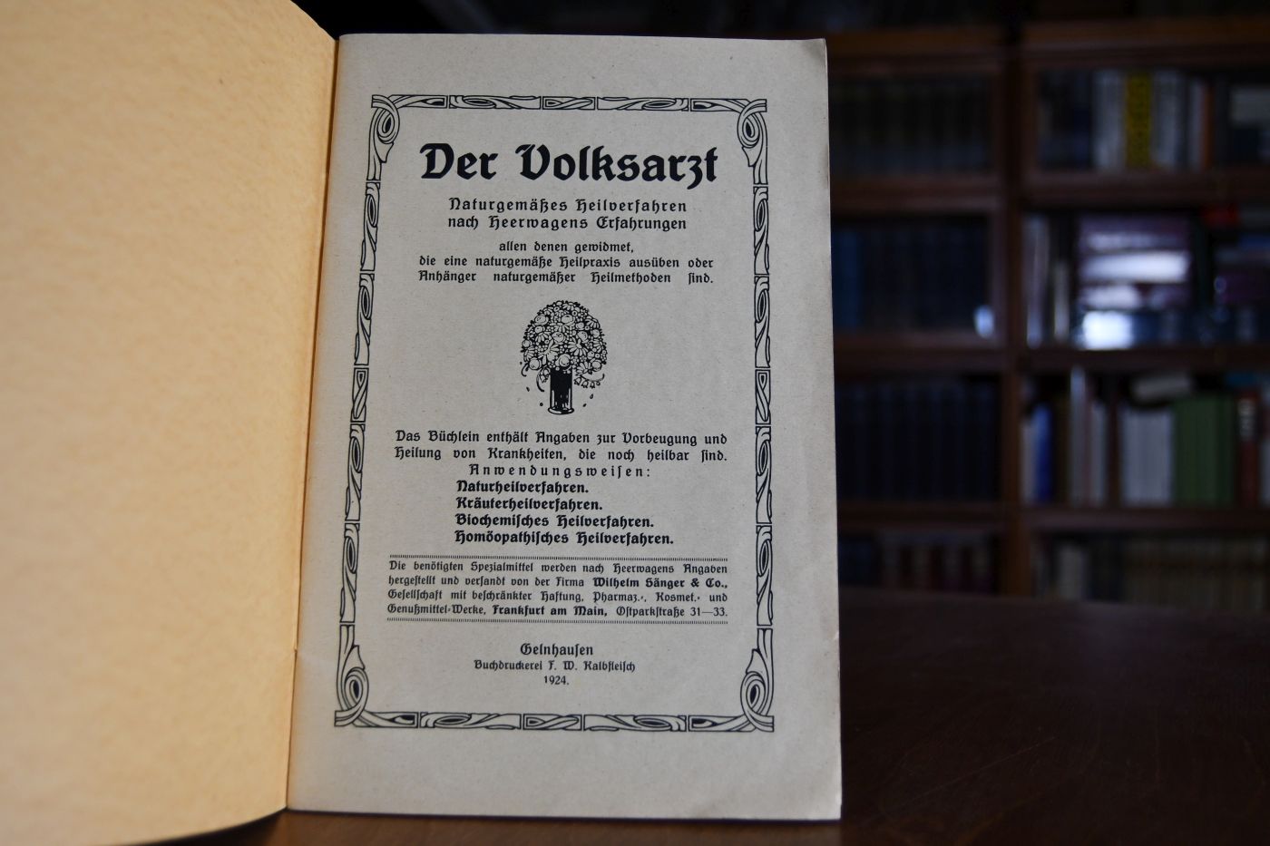 Der Volksarzt. Naturgemäßes Heilverfahren nach Heerwagens Erfahrungen all denen gewidmet, die eine naturgemäße Heilpraxis ausüben oder Anhänger naturgemäßer Heilmethoden sind.